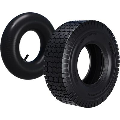 Wiltec Pneumatique 16x6.50-8 Tracteur de Jardin - 4PR, Chambre, Valve Droite - Publicité Wiltec Pneumatique 16x6.50-8 Tracteur de Jardin - 4PR, Chambre, Valve Droite - Publicité