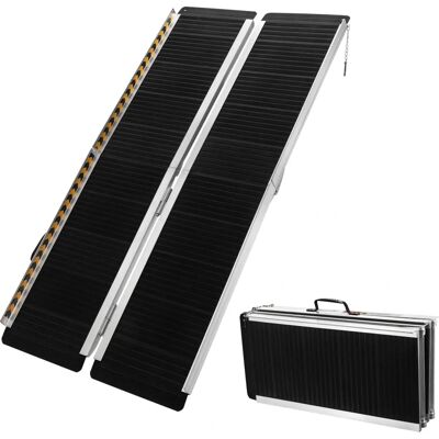 Rampa in alluminio Wiltec 152cm - Pieghevole, 270kg, Portatile Rampa in alluminio Wiltec 152cm - Pieghevole, 270kg, Portatile