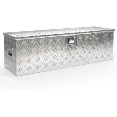 Wiltec Caja de Herramientas de Aluminio 124x37x38cm Cierre Seguro Wiltec Caja de Herramientas de Aluminio 124x37x38cm Cierre Seguro