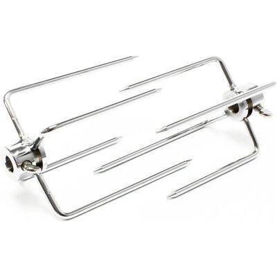 Wiltec - Pinces à viande pour brochettes - Acier chromé - 2 pièces - Publicité Wiltec - Pinces à viande pour brochettes - Acier chromé - 2 pièces - Publicité