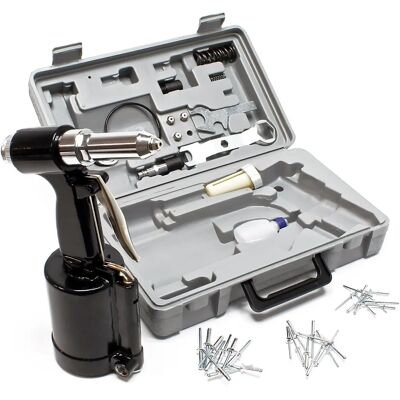 Wiltec Modelo 51507 Pistola remachadora neumática - Remaches ciegos 2,4-4,8mm Wiltec Modelo 51507 Pistola remachadora neumática - Remaches ciegos 2,4-4,8mm