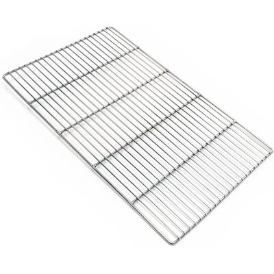 Wiltec Parrilla rectangular de acero inoxidable 54x34cm - Accesorio para barbacoa Wiltec Parrilla rectangular de acero inoxidable 54x34cm - Accesorio para barbacoa