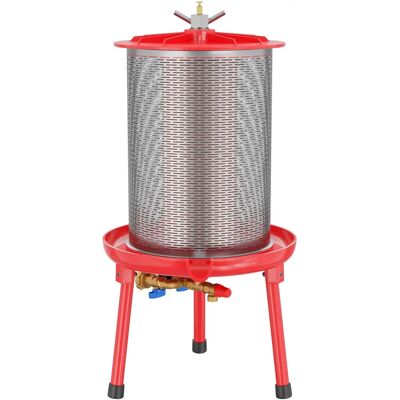 WILTEC - 40L-3bar - Acero inoxidable - Prensa hidráulica para frutas WILTEC - 40L-3bar - Acero inoxidable - Prensa hidráulica para frutas