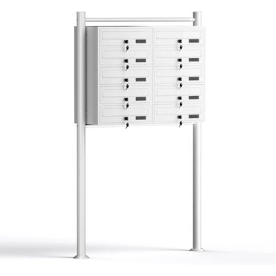 Wiltec Galvanisierte 10 Briefkästen - Briefboxes Wiltec Galvanisierte 10 Briefkästen - Briefboxes