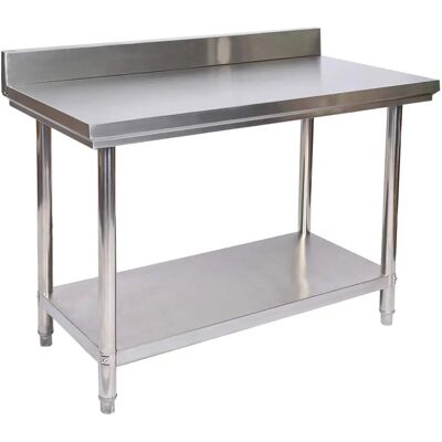 XPOTOOL Tavolo in acciaio inox con alzatina XPOTOOL Tavolo in acciaio inox con alzatina