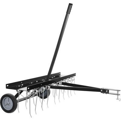 Wiltec Aerator do Trawnika - 100cm Regulowane Sprężyny Stalowe - Duży Narzędzie Ogrodnicze Wiltec Aerator do Trawnika - 100cm Regulowane Sprężyny Stalowe - Duży Narzędzie Ogrodnicze