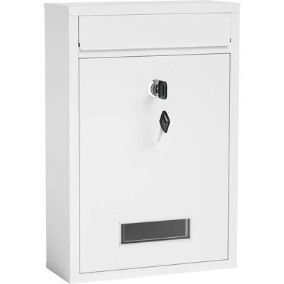 Wiltec Briefkasten V11 - Wandeinbau, Sicheres Schloss, 21,5x9x32cm Wiltec Briefkasten V11 - Wandeinbau, Sicheres Schloss, 21,5x9x32cm
