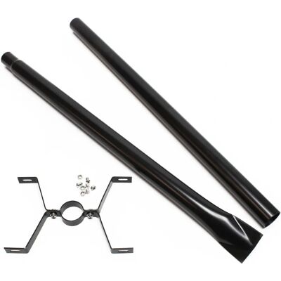 Palo di supporto per cassetta delle lettere Wiltec - Nero - 143cm - Per cassetta americana Palo di supporto per cassetta delle lettere Wiltec - Nero - 143cm - Per cassetta americana