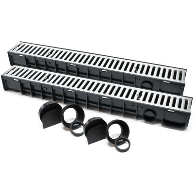 Wiltec Modello 60347 Canale di scolo - Zincato, 1m, 1,5t Capacità Wiltec Modello 60347 Canale di scolo - Zincato, 1m, 1,5t Capacità