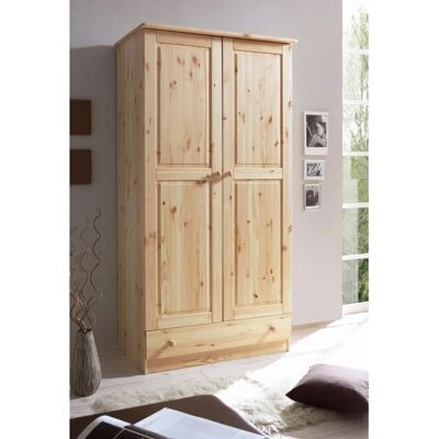 TICAA Moritz Kleiderschrank - Massivholz, 2 Türen, 96x54x187cm TICAA Moritz Kleiderschrank - Massivholz, 2 Türen, 96x54x187cm