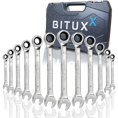 Zestaw narzędzi BITUXX 12 sztuk - Klucze 6-19mm Zestaw narzędzi BITUXX 12 sztuk - Klucze 6-19mm
