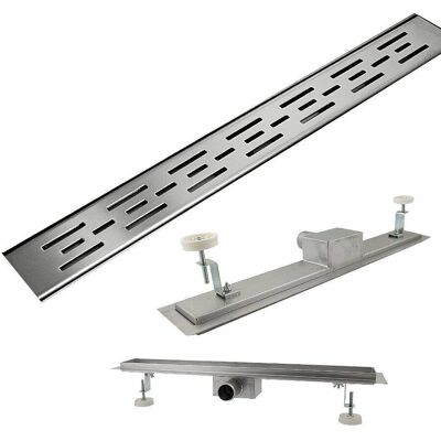 Bituxx Linearny odpływ podłogowy 90cm - Efektywny uniwersalny odpływ do łazienek i basenów Bituxx Linearny odpływ podłogowy 90cm - Efektywny uniwersalny odpływ do łazienek i basenów