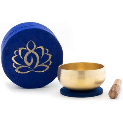 Klangschalen-Center Blau Meditation Klangschalen-Set - Fair Trade Klangschalen-Center Blau Meditation Klangschalen-Set - Fair Trade