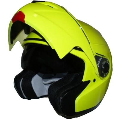 protectWEAR H910 Casco de moto plegable amarillo neón - Casco protectWEAR H910 Casco de moto plegable amarillo neón - Casco