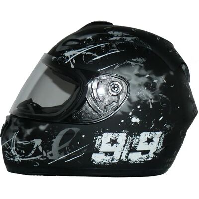 ProtectWEAR - FS-801 Design 99 - Matte Black - Helmet - Publicité ProtectWEAR - FS-801 Design 99 - Matte Black - Helmet - Publicité