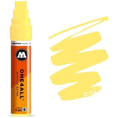Molotow Modèle 627 HS - Marqueur Permanent à Pointe Large - Jaune Zinc - Publicité Molotow Modèle 627 HS - Marqueur Permanent à Pointe Large - Jaune Zinc - Publicité