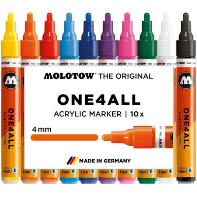 Molotow One4All 227HS Marker - 4mm, Verschiedene Farben, Nachfüllbar Molotow One4All 227HS Marker - 4mm, Verschiedene Farben, Nachfüllbar