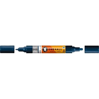 Molotow Twin Acryl-Marker - Blau Petroleum - 1,5/4mm - 15cm Molotow Twin Acryl-Marker - Blau Petroleum - 1,5/4mm - 15cm