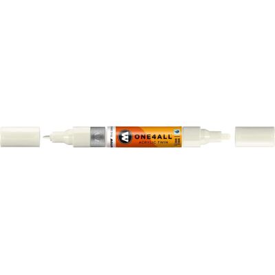 Molotow Twin Marker - Weiß - Fein & Breit - 15cm - Marker Molotow Twin Marker - Weiß - Fein & Breit - 15cm - Marker