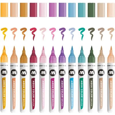 Molotow Aqua Color Pinsel-Set 2 - Mehrfarbige Marker Molotow Aqua Color Pinsel-Set 2 - Mehrfarbige Marker