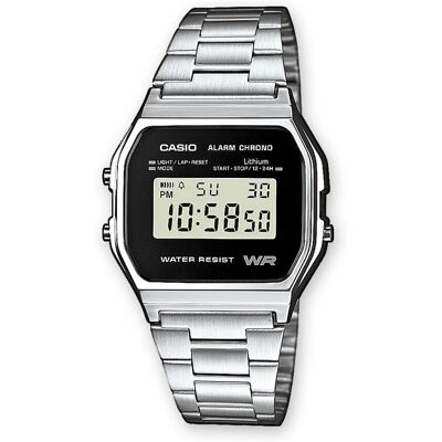 Casio A158WEA-1EF Rostfritt stål digital klocka - Klocka Casio A158WEA-1EF Rostfritt stål digital klocka - Klocka