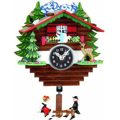 Trenkle - Tu 59 Sq/01 - Black Forest - Swiss House - Clock - Publicité Trenkle - Tu 59 Sq/01 - Black Forest - Swiss House - Clock - Publicité