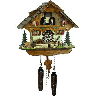 Trenkle 484_QMT_HZZG - Horloge murale à quartz marron - Cuckoo Clocks - Publicité Trenkle 484_QMT_HZZG - Horloge murale à quartz marron - Cuckoo Clocks - Publicité