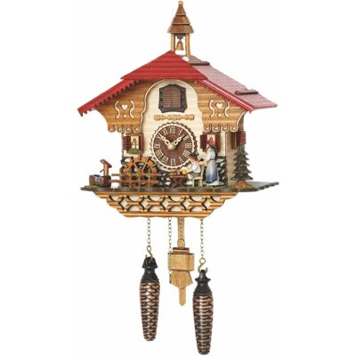Trenkle 4215_QM Pendule à coucou en noyer - Maison Forêt-Noire - 12 mélodies - Publicité Trenkle 4215_QM Pendule à coucou en noyer - Maison Forêt-Noire - 12 mélodies - Publicité