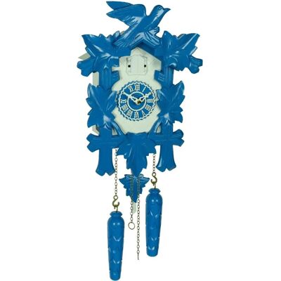 Trenkle 350-20_QM Bleu/Blanc Horloge Cuckoo - Horloge Murale - Publicité Trenkle 350-20_QM Bleu/Blanc Horloge Cuckoo - Horloge Murale - Publicité