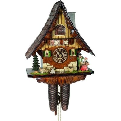 Trenkle 8517 Horloge à coucou Chalet - Mouvement à chaîne de 8 jours - Classique Cuco - Publicité Trenkle 8517 Horloge à coucou Chalet - Mouvement à chaîne de 8 jours - Classique Cuco - Publicité