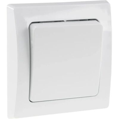 Chilitec - Wechselschalter Klemmanschluss - 10A/250V - 1-Fach-Rahmen - Schalter Chilitec - Wechselschalter Klemmanschluss - 10A/250V - 1-Fach-Rahmen - Schalter