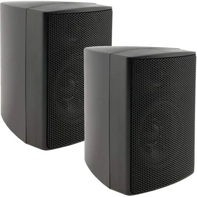 Chilitec - 2-Wege Wand-Lautsprecher - Schwarz - Paar - Speaker Chilitec - 2-Wege Wand-Lautsprecher - Schwarz - Paar - Speaker