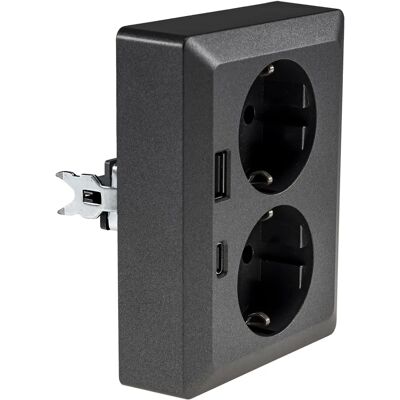 Milos - 23719 - 2-fach - USB-A+C/PD - Prise - Publicité Milos - 23719 - 2-fach - USB-A+C/PD - Prise - Publicité