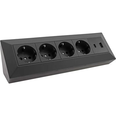 Chilitec - 23790 - 4 tomadas - USB-A+C - extensão Chilitec - 23790 - 4 tomadas - USB-A+C - extensão