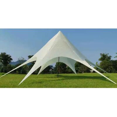Tenda da Giardino e Ricezione a Forma di Stella - 10m, Crema, 15m² Tenda da Giardino e Ricezione a Forma di Stella - 10m, Crema, 15m²