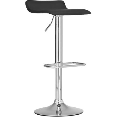 CLP - Tabouret de Bar Noir Réglable en Similpelle - Publicité CLP - Tabouret de Bar Noir Réglable en Similpelle - Publicité