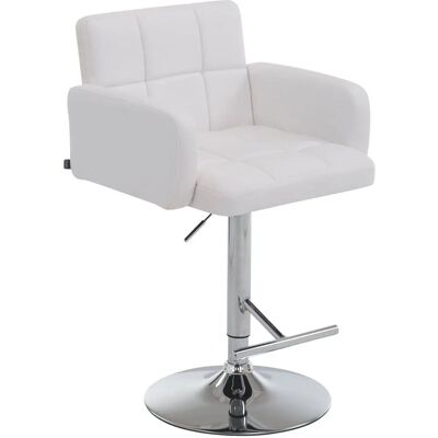 CLP Los Angeles Tabouret de Bar Pivotant Blanc - Tabouret de Bar - Publicité CLP Los Angeles Tabouret de Bar Pivotant Blanc - Tabouret de Bar - Publicité