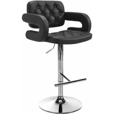 Tabouret de bar CLP - Réglable, Pivotant, Noir - Publicité Tabouret de bar CLP - Réglable, Pivotant, Noir - Publicité
