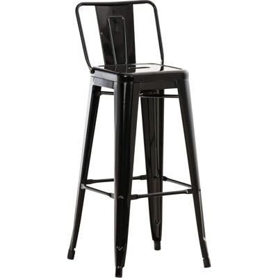 Homestoreking Mason 43x44x96 Schwarzer Metallhocker - Barhocker Homestoreking Mason 43x44x96 Schwarzer Metallhocker - Barhocker