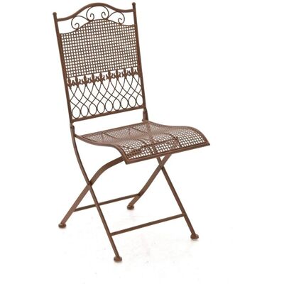 Chaise pliante Kiran Brun Antique - Chaise - Publicité Chaise pliante Kiran Brun Antique - Chaise - Publicité