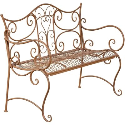 Panchina da Giardino TARA - Ferro Battuto - Stile Rustico 3 Posti Panchina da Giardino TARA - Ferro Battuto - Stile Rustico 3 Posti