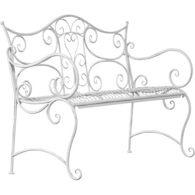 Panca da Giardino TARA - Stile Rustico e Romantico - 113x47 cm Panca da Giardino TARA - Stile Rustico e Romantico - 113x47 cm