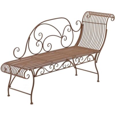 Panchina da Giardino CLP Marrone Antico - Stile Metallo Rustico Panchina da Giardino CLP Marrone Antico - Stile Metallo Rustico