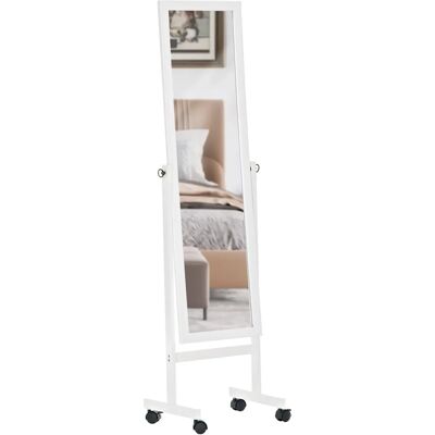 Pricenet Yolanda Weiß Standspiegel - Ganzkörperspiegel für Schlafzimmer & Bad Pricenet Yolanda Weiß Standspiegel - Ganzkörperspiegel für Schlafzimmer & Bad