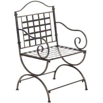 Chaise de Jardin CLP - Fer Forgé Rustique - Mobilier Extérieur Solide - Publicité Chaise de Jardin CLP - Fer Forgé Rustique - Mobilier Extérieur Solide - Publicité