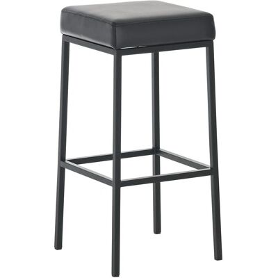 Taburete de Bar Estilo Clásico Cuadrado Negro - Tipo Bar Taburete de Bar Estilo Clásico Cuadrado Negro - Tipo Bar