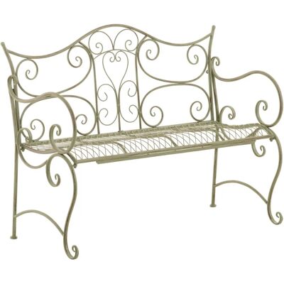 Banco de Jardín Verde Antiguo - 3 Plazas - 113x47x89 cm Banco de Jardín Verde Antiguo - 3 Plazas - 113x47x89 cm