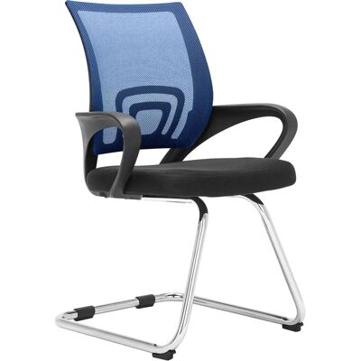 Silla de visita azul Eureka - Silla cantilever Silla de visita azul Eureka - Silla cantilever