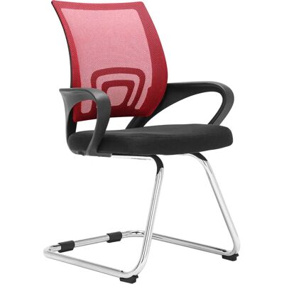 CLP Eureka Besucherstuhl - Ergonomischer Roter Bürostuhl CLP Eureka Besucherstuhl - Ergonomischer Roter Bürostuhl