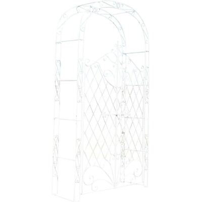 Arco da giardino bianco CLP con porta - Tipo di prodotto Arco da giardino bianco CLP con porta - Tipo di prodotto
